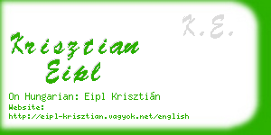 krisztian eipl business card