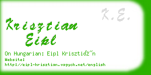 krisztian eipl business card